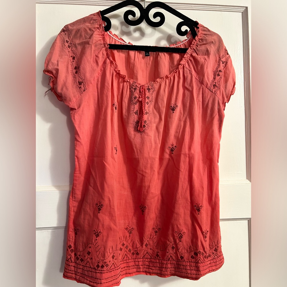 colorful boho top, size Small
